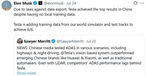 일론 머스크의 엑스 게시글 (출처=연합뉴스)