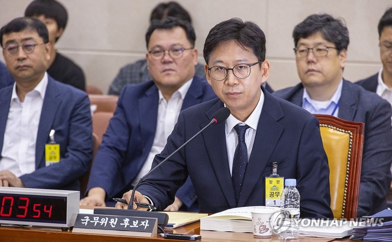 의원 질의에 답하는 배경훈 과학기술정보통신부 장관 후보자 (출처=연합뉴스)