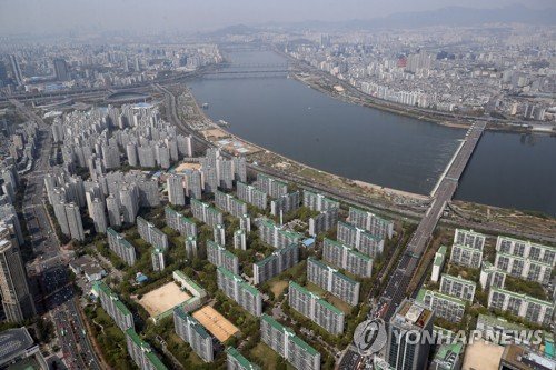 서울 송파구 롯데월드타워 전망대인 서울스카이서 바라본 잠실주공5단지 일대 (출처=연합뉴스)