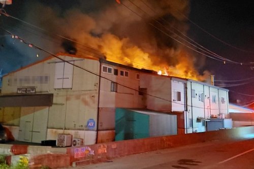 김포 공장 화재 (출처=연합뉴스)