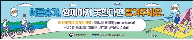 "유기·유실 없는 여름휴가" (출처=연합뉴스)