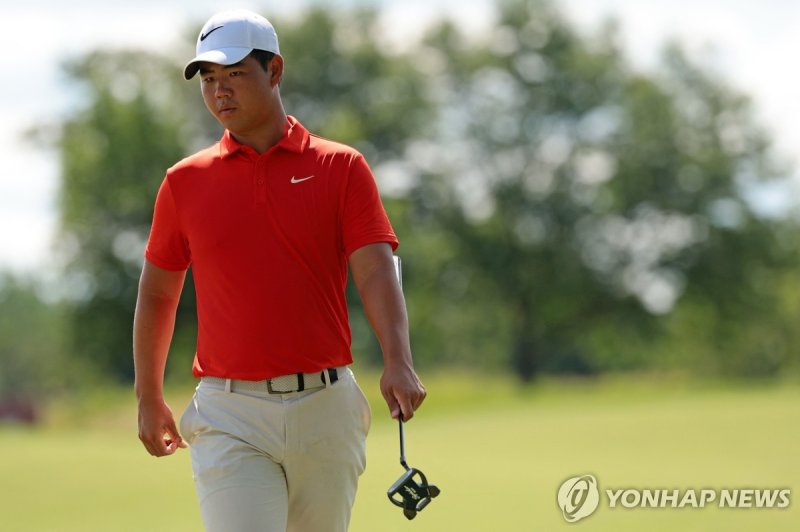 김주형의 3라운드 경기 모습 (출처=연합뉴스)