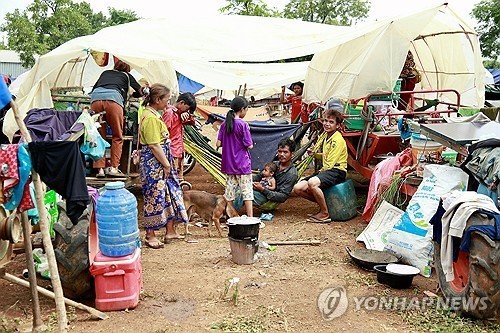캄보디아 피란민들 (출처=연합뉴스)