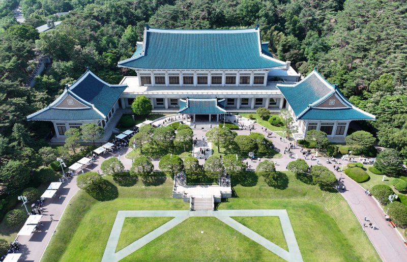 제21대 대통령 선거 투표일인 3일 서울 종로구 청와대에 관광객들이 북적이고 있다. 2025.6.3/뉴스1 ⓒ News1 박지혜 기자