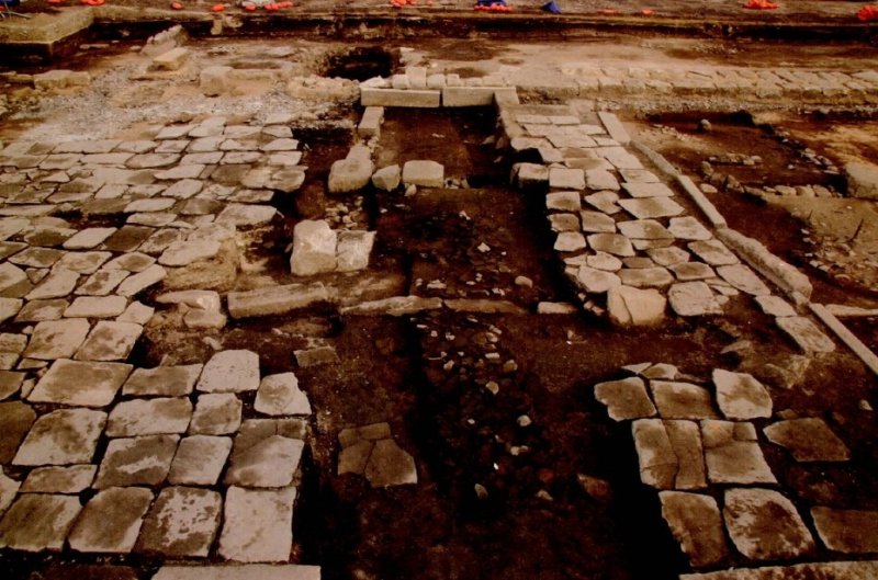 협생문지 및 담장지 박석 유구 (출처=연합뉴스)