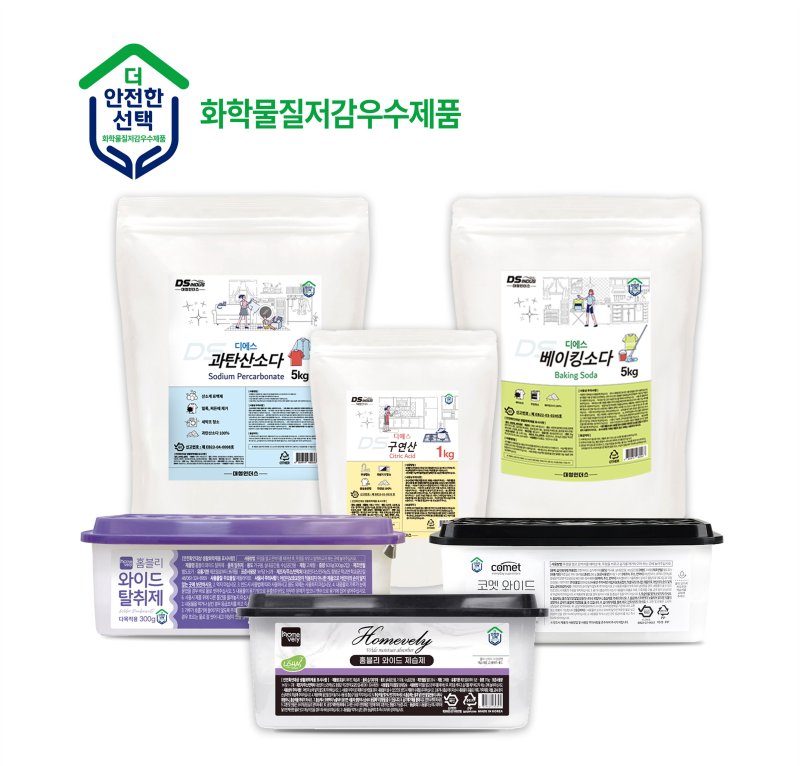 환경부와 녹색소비자연대의 2025년 제2차 '화학물질 저감 우수제품'에 선정된 대성인더스의 6개 생활용품.(대성인더스 제공, 재배포 및 DB 금지) /뉴스1