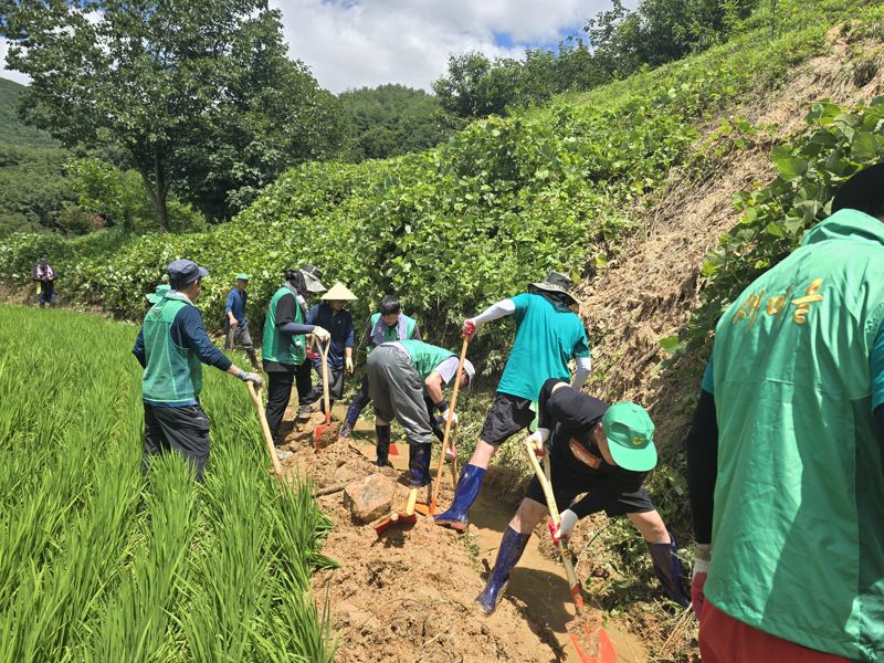 대구새마을회, 경남 합천 수해복구 긴급 파견