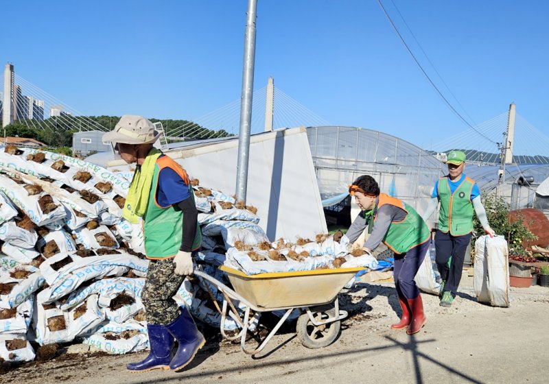 [광주=뉴시스] 광주시자율방재단 집중호우 피해지역 복구 활동. (사진=광주시 제공) 2025.07.28. photo@newsis.com *재판매 및 DB 금지