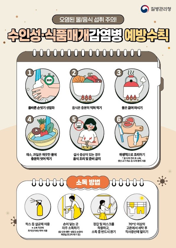 수인성·식품매개감염병 예방 당부 홍보물. (금산군 제공. 재판매 및 DB금지)2025.7.28/뉴스1