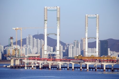 인천 제3연륙교 건설 현장 (출처=연합뉴스)