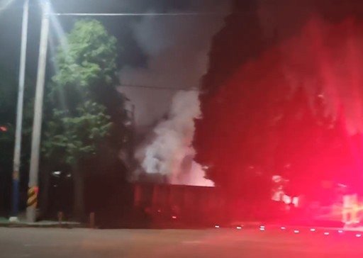 전남 영암군 조선소에서 발생한 화재 (출처=연합뉴스)