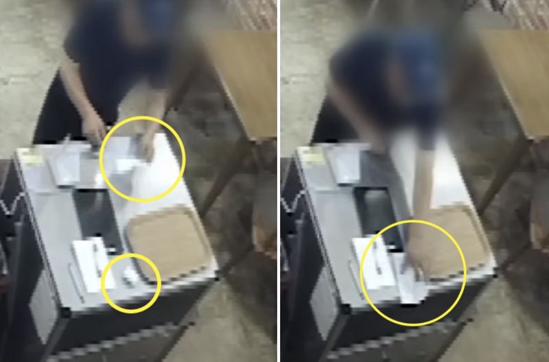 카페 사장 자리 비우자 냅킨으로 무선 이어폰 훔친 손님