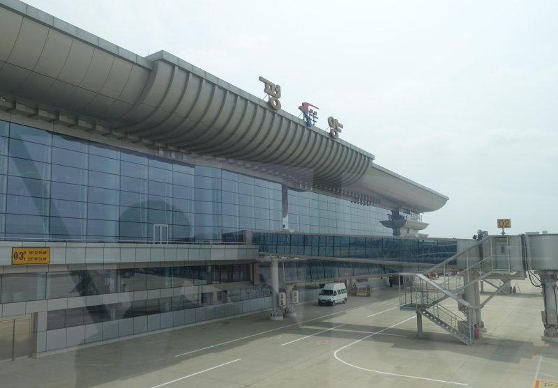평양 순안공항 모습. 2018.4.5/뉴스1 ⓒ News1 평양공연 사진공동취재단