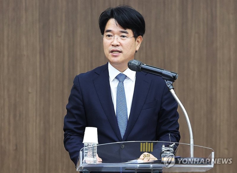 취임사 하는 박재억 신임 수원지검장 (출처=연합뉴스)