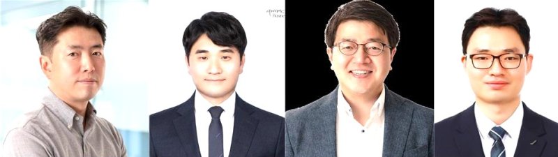 [포항=뉴시스] 송종욱 기자 = 포스텍 신소재공학과·친환경소재대학원 김용태 교수 연구팀이 800℃가 넘는 불가마 대신 300℃ 오븐만으로 수소 생산 바카라사이트 추천을 6배 높인 혁신 기술을 개발했다. 사진 왼쪽부터 포스텍의 김 교수와 정상문 박사, 서울대 신소재공학과 손준우 교수, 포스텍 신소재공학과 김영광 박사. (사진=포스텍 제공) 2025.07.29. photo@newsis.com