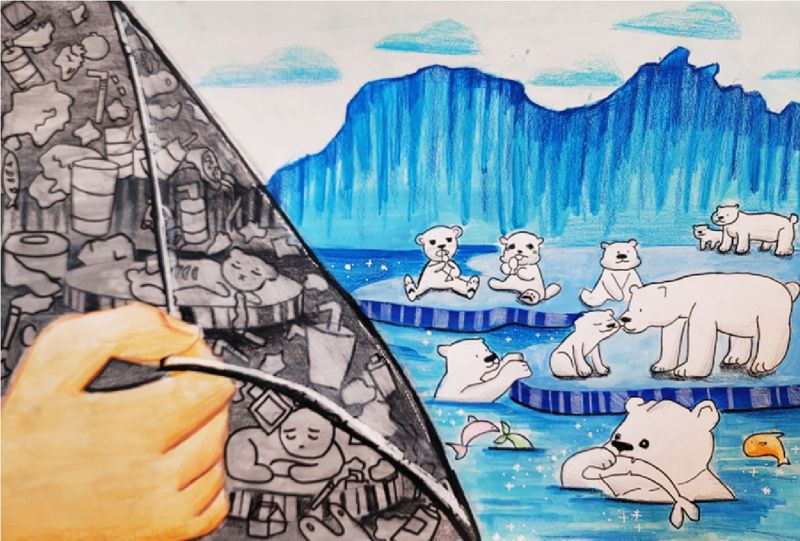 "지구 얼음아! 녹지마!"...세븐일레븐, '어린이 환경 미술대회' 성료
