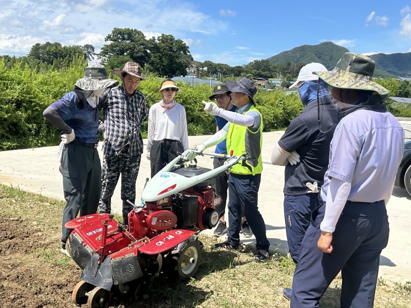 29일 전북 진안군이 농업기술센터에서 영농정착기술교육 수료식을 가졌다. 사진은 교육 모습.(진안군제공. 재판매 및 DB금지)2025.7.29/뉴스1