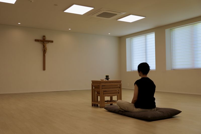 왜관수도원 내 명상실. 한국관광공사 제공