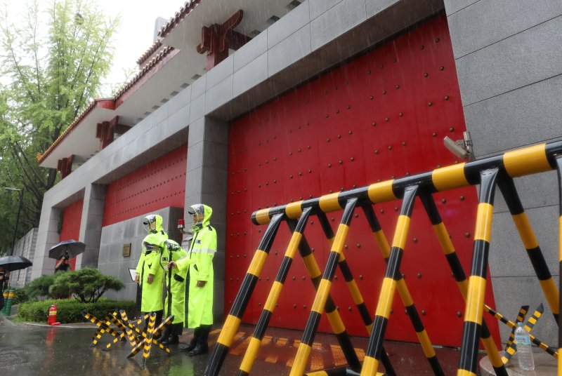 서울 명동 주한 중국대사관 (사진은 기사 내용과 무관함) 2017.8.24/뉴스1 ⓒ News1 구윤성 기자