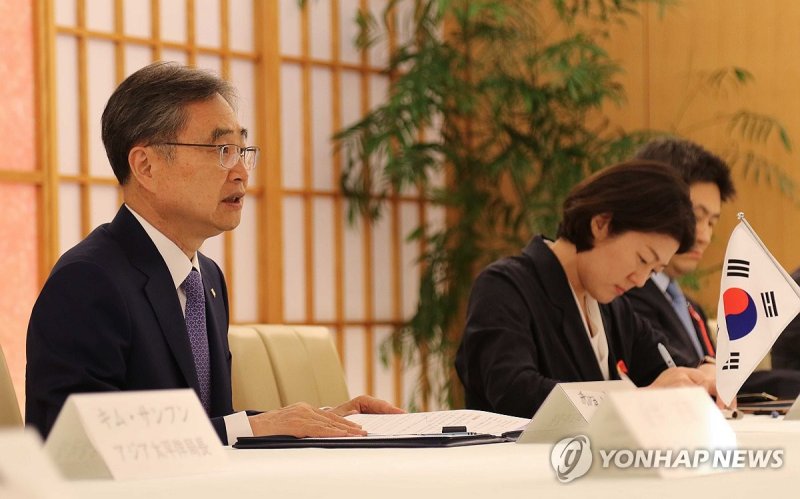 한일 외교장관 회담서 발언하는 조현 장관 (출처=연합뉴스)