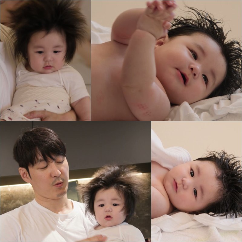 심형탁, '역대급 머리숱' 164일 子 하루 위한 '힐링 살롱'