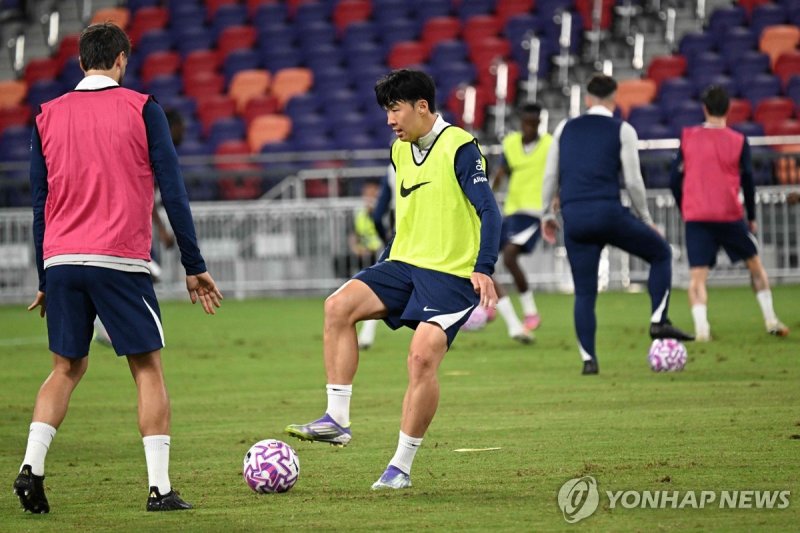 훈련하는 손흥민 (출처=연합뉴스)