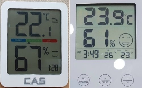 공공기관의 실내온도를 측정한 온도계 (출처=연합뉴스)