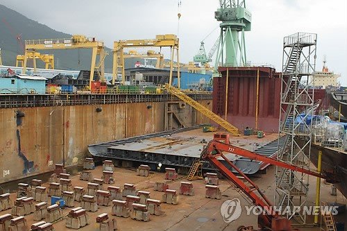 조선소 현장 (출처=연합뉴스)