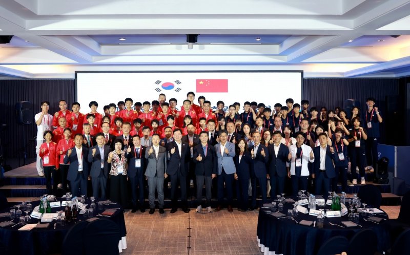 한중 청소년 스포츠 교류 행사 (출처=연합뉴스)