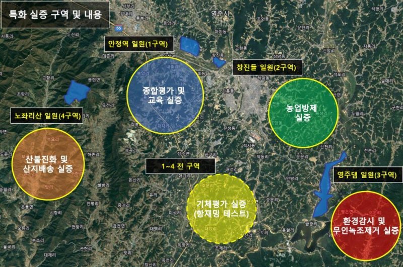 영주 드론특별자유구역 지정 위치.(영주시 제공. 재판매 및 DB 금지)2025.7.30/뉴스1