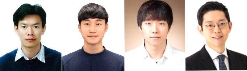[포항=뉴시스] 송종욱 기자 = 포스텍-카이스트 공동 연구팀이 배터리 용량을 크게 늘리면서 안정성도 강화하는 기술을 개발했다. 사진 왼쪽부터 포스텍 화학과 박수진 교수·한동엽 박사, 통합과정 김성룡 씨, 카이스트 화학생명공학과 문홍철 교수. (사진=포스텍 제공) 2025.07.30. photo@newsis.com