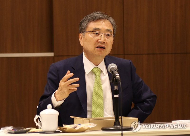 주일 특파원 간담회서 발언하는 조현 외교부 장관 (출처=연합뉴스)