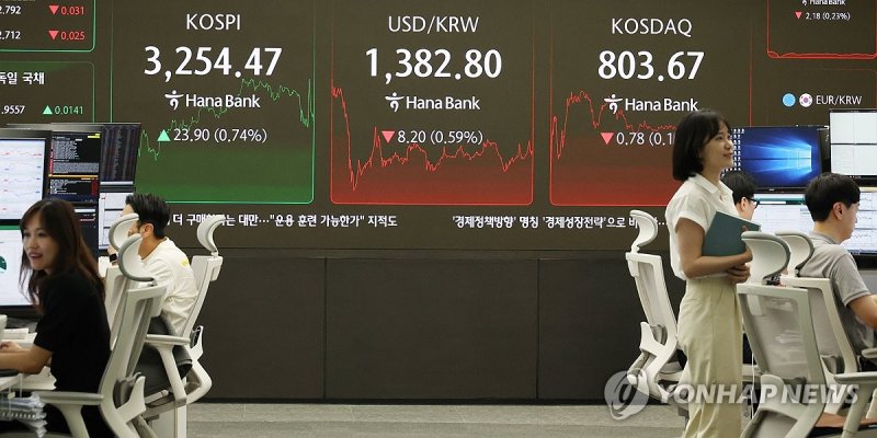 환율, 외국인 주식 매수세에 하락…1,383.1원 (출처=연합뉴스)