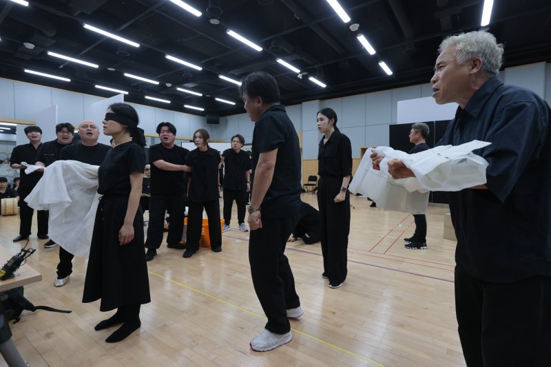 국국립창극단 신작 '심청' 연습실 공개. 뉴시스