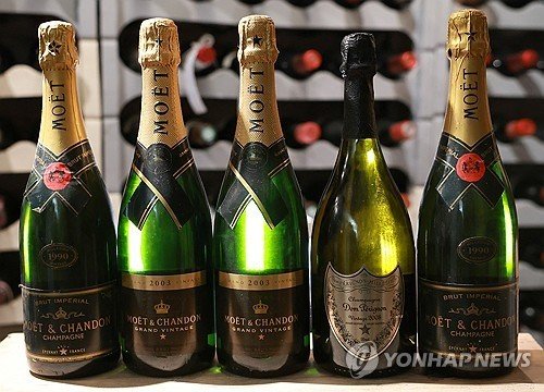 LVMH가 수출하는 모에 샹동 샴페인 (출처=연합뉴스)