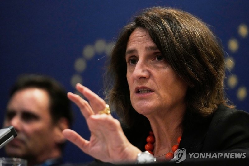 테레사 리베라 유럽연합(EU) 수석 부집행위원장 (출처=연합뉴스)