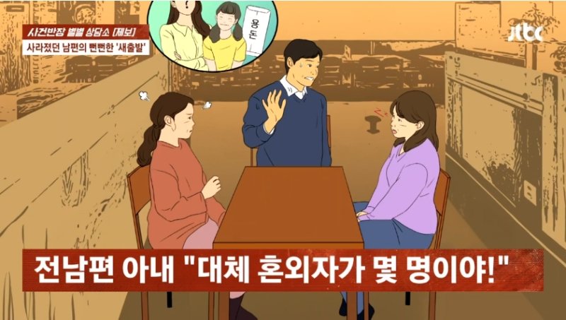 사실혼 관계로 아이까지 낳았지만 다른 여자와 재혼하고 혼외자까지 낳은 사실을 알게 된 여성의 사연이 알려졌다. (사진=JTBC '사건반장' 캡처) *재판매 및 DB 금지* *재판매 및 DB 금지