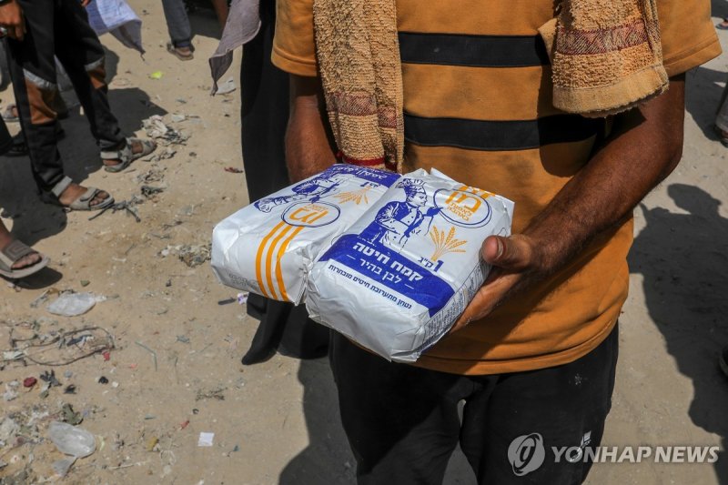 가자지구 식량 대기줄에 또 이스라엘군 총격…"최소 48명 사망" (출처=연합뉴스)
