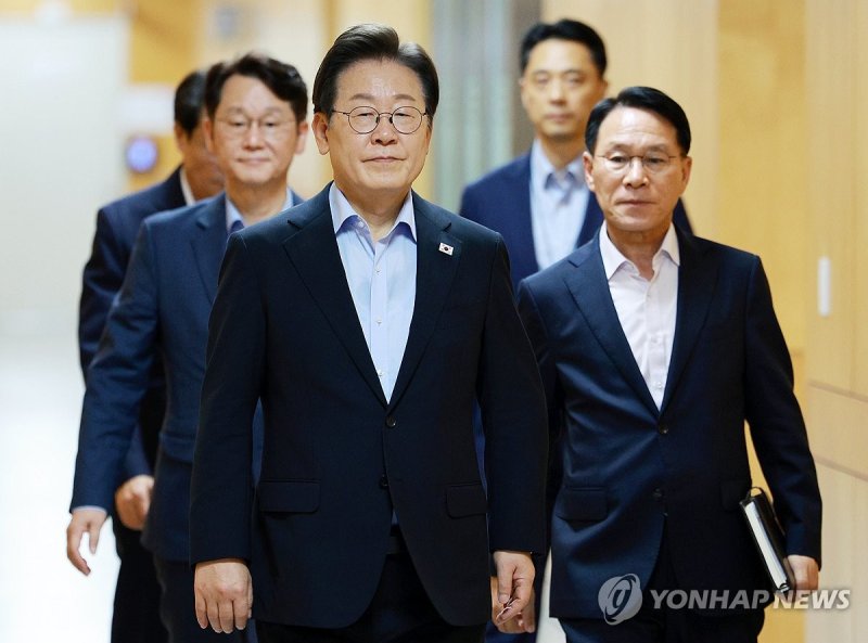 이재명 대통령, 6차 수석·보좌관 회의 참석 (출처=연합뉴스)