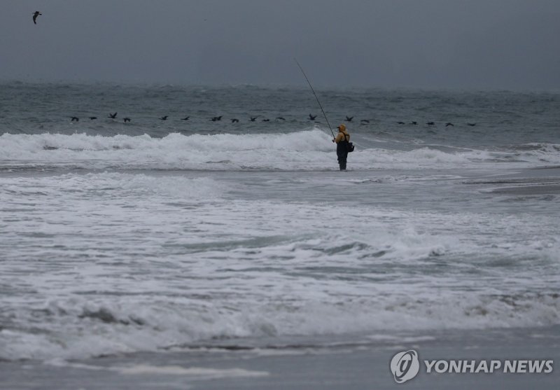 30일 미국 캘리포니아주 샌프란시스코 해변의 파도 (출처=연합뉴스)