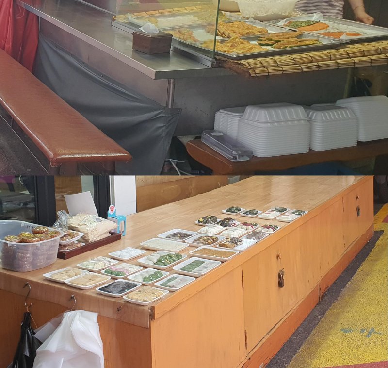 지난 22일 서울 마포구의 한 시장에서 상인이 미리 부처 놓은 전을 팔고 있다. 사진=최승한 기자