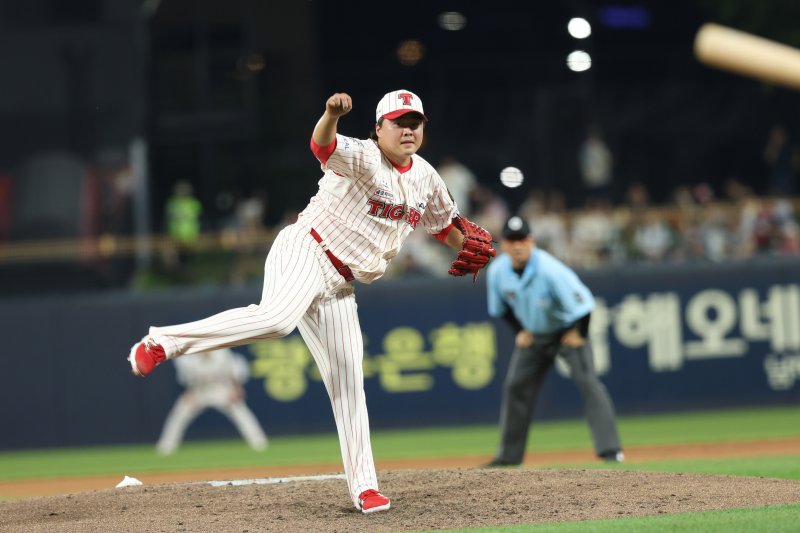 안전한 바카라사이트 산타카지노 타이거즈 이적 후 첫 등판에서 승리를 챙긴 한재승. (안전한 바카라사이트 산타카지노 타이거즈 제공)
