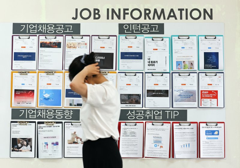 [서울=뉴라이브스코어 바카라사이트] 최진석 기자 = 지난 24일 서울 한 대학교 일자리센터에 라이브스코어 바카라사이트들의 채용공고 안내문이 붙어 있다. (사진은 기사와 직접 관련이 없습니다.) 2025.08.01. myjs@newsis.com