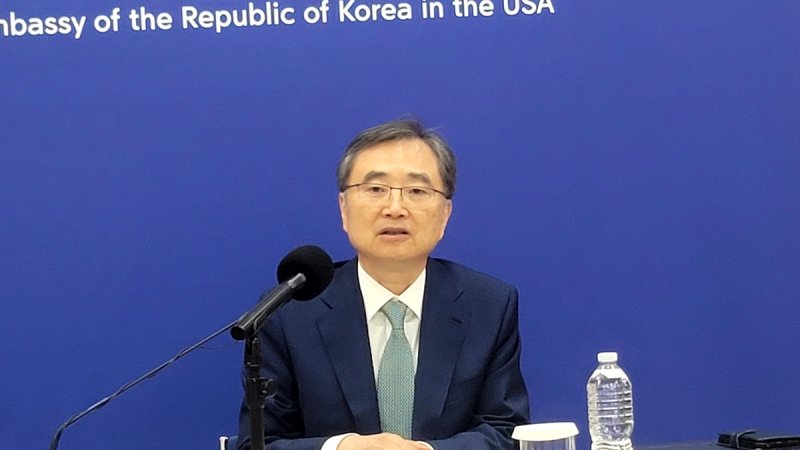한미외교장관회담 결과 브리핑하는 조현 장관 (출처=연합뉴스)