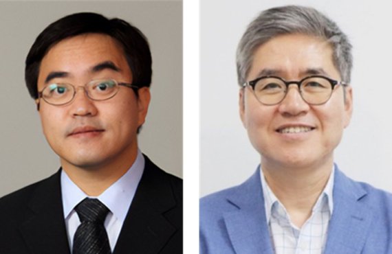 모벤시스 신임 사외이사 MS 황민하 박사(왼쪽), KVI 정회훈 대표(오른쪽)