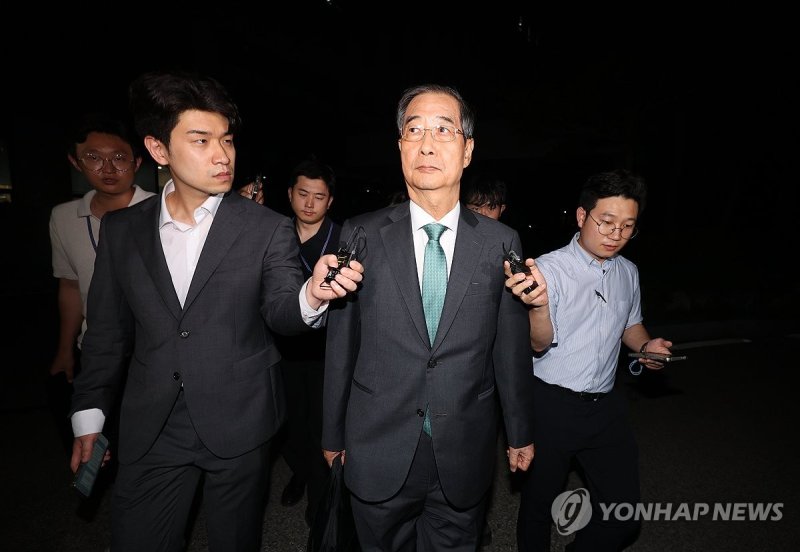 한덕수 전 국무총리, 내란특검 조사 종료 (출처=연합뉴스)