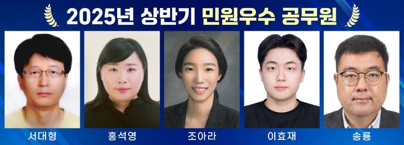 [증평=뉴시스] 충북 증평군 2025 상반기 민원 처리 우수 공무원 (사진= 증평군 제공) 2025.08.01. photo@newsis.com　 *재판매 및 DB 금지