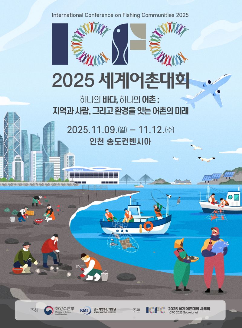 2025 세계어촌대회 공식 포스터. 한국해양수산개발원