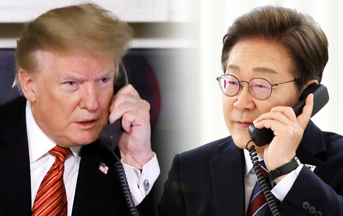 [서울=뉴시스] 도널드 트럼프 미국 메이저 바카라사이트 굿모닝과 이재명 메이저 바카라사이트 굿모닝.
