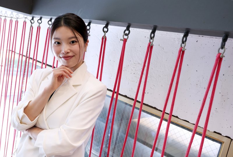 한국 창작 뮤지컬 '스웨그에이지 외쳐,조선!'에서 '진' 역을 맡은 뮤지컬 배우 김수하. 2025.8.1/뉴스1 ⓒ News1 김성진 기자